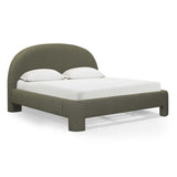 TOV Orphea Kale Green Boucle King Bed