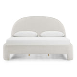 TOV Orphea Sugar Off-White Boucle King Bed