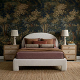 TOV Orphea Sugar Off-White Boucle King Bed