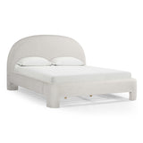 TOV Orphea Sugar Off-White Boucle King Bed