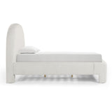 TOV Orphea Sugar Off-White Boucle King Bed