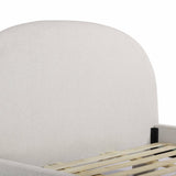 TOV Orphea Sugar Off-White Boucle King Bed