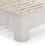TOV Orphea Sugar Off-White Boucle King Bed