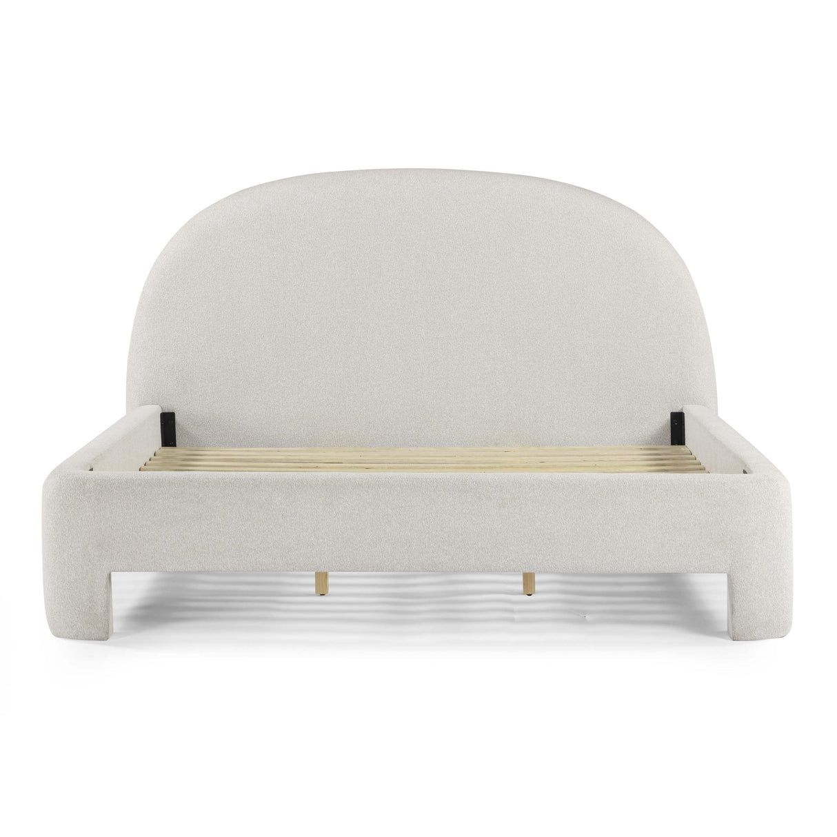 TOV Orphea Sugar Off-White Boucle King Bed