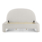 TOV Orphea Sugar Off-White Boucle King Bed