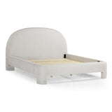 TOV Orphea Sugar Off-White Boucle King Bed