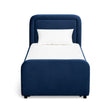 TOV Briella Navy Blue Velvet Trundle Bed
