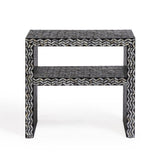 TOV Derry Black Mother of Pearl Nightstand