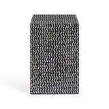TOV Derry Black Mother of Pearl Nightstand