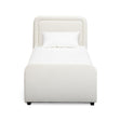 TOV Briella Cream Velvet Trundle Bed