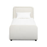 TOV Briella Cream Velvet Trundle Bed