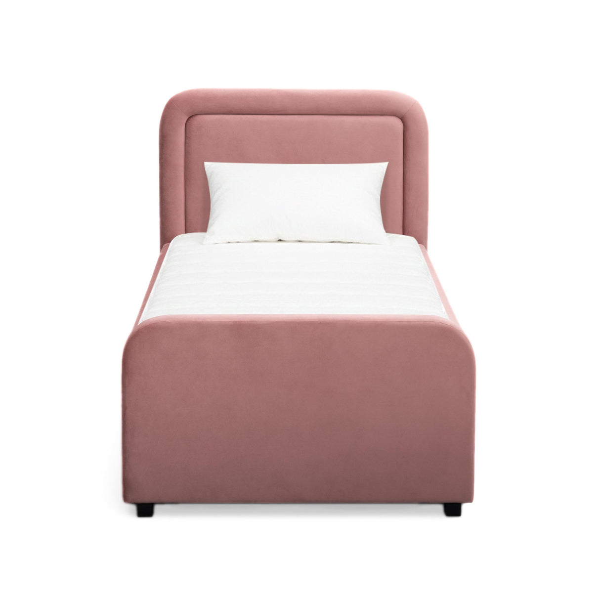 TOV Briella Salmon Velvet Trundle Bed