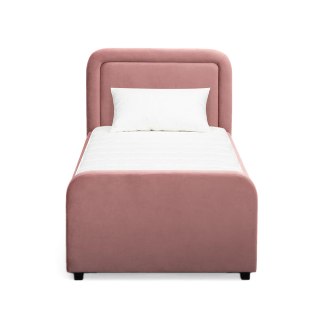 TOV Briella Salmon Velvet Trundle Bed