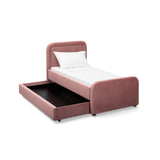 TOV Briella Salmon Velvet Trundle Bed