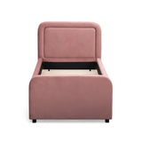 TOV Briella Salmon Velvet Trundle Bed