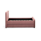 TOV Briella Salmon Velvet Trundle Bed