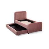 TOV Briella Salmon Velvet Trundle Bed