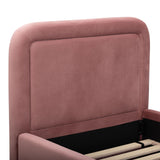 TOV Briella Salmon Velvet Trundle Bed