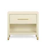 TOV Dani Cream Shagreen Nightstand