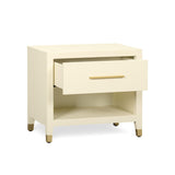 TOV Dani Cream Shagreen Nightstand