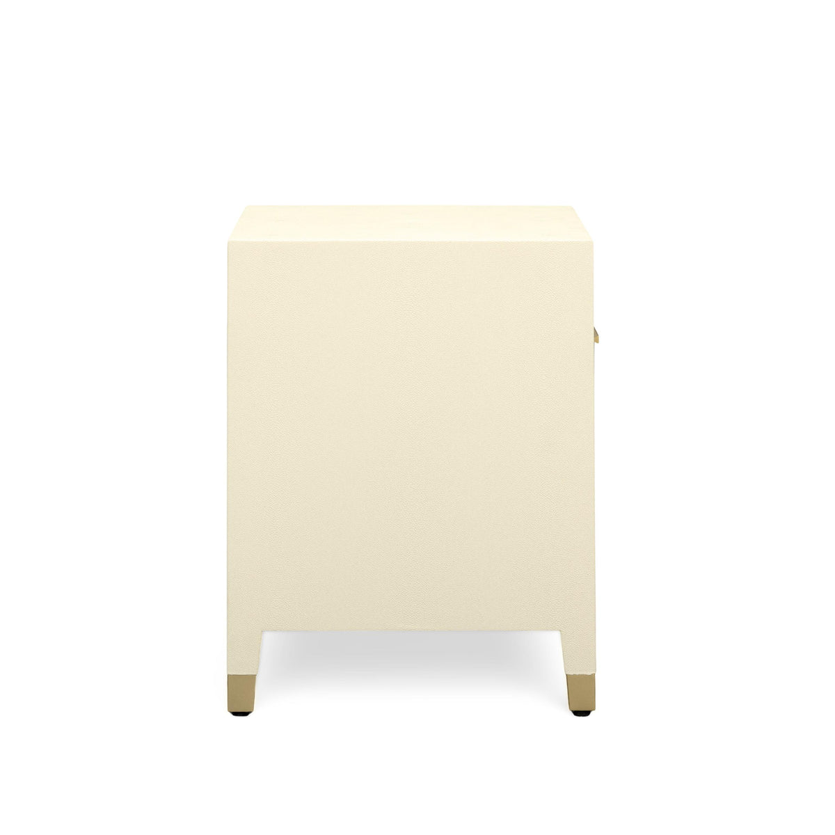TOV Dani Cream Shagreen Nightstand