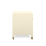 TOV Dani Cream Shagreen Nightstand