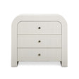 TOV Hump White Arched 3-Drawer Chest