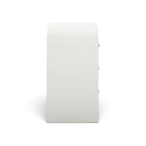 TOV Hump White Arched 3-Drawer Chest