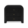 TOV Hump Black Arched 3-Drawer Chest