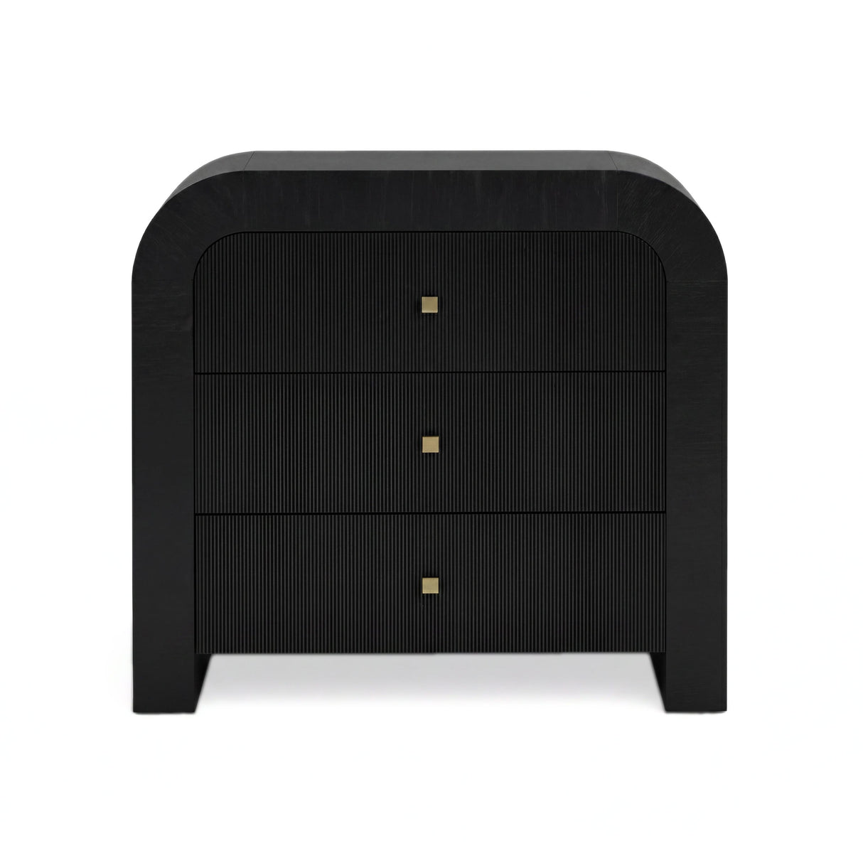 TOV Hump Black Arched 3-Drawer Chest