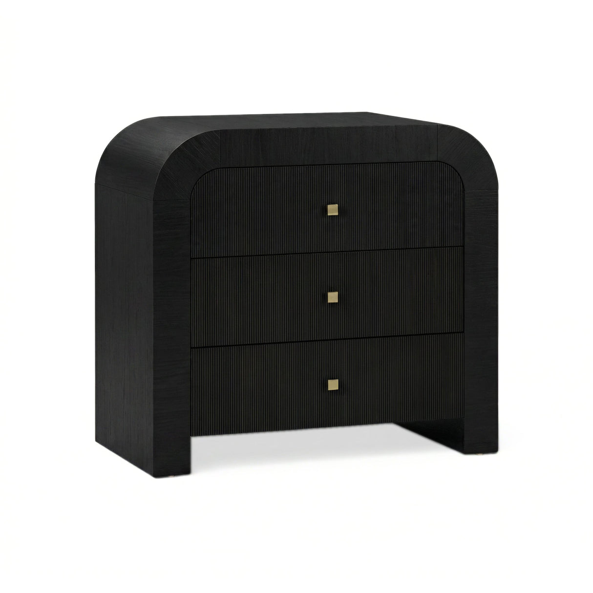 TOV Hump Black Arched 3-Drawer Chest