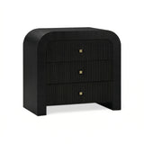 TOV Hump Black Arched 3-Drawer Chest