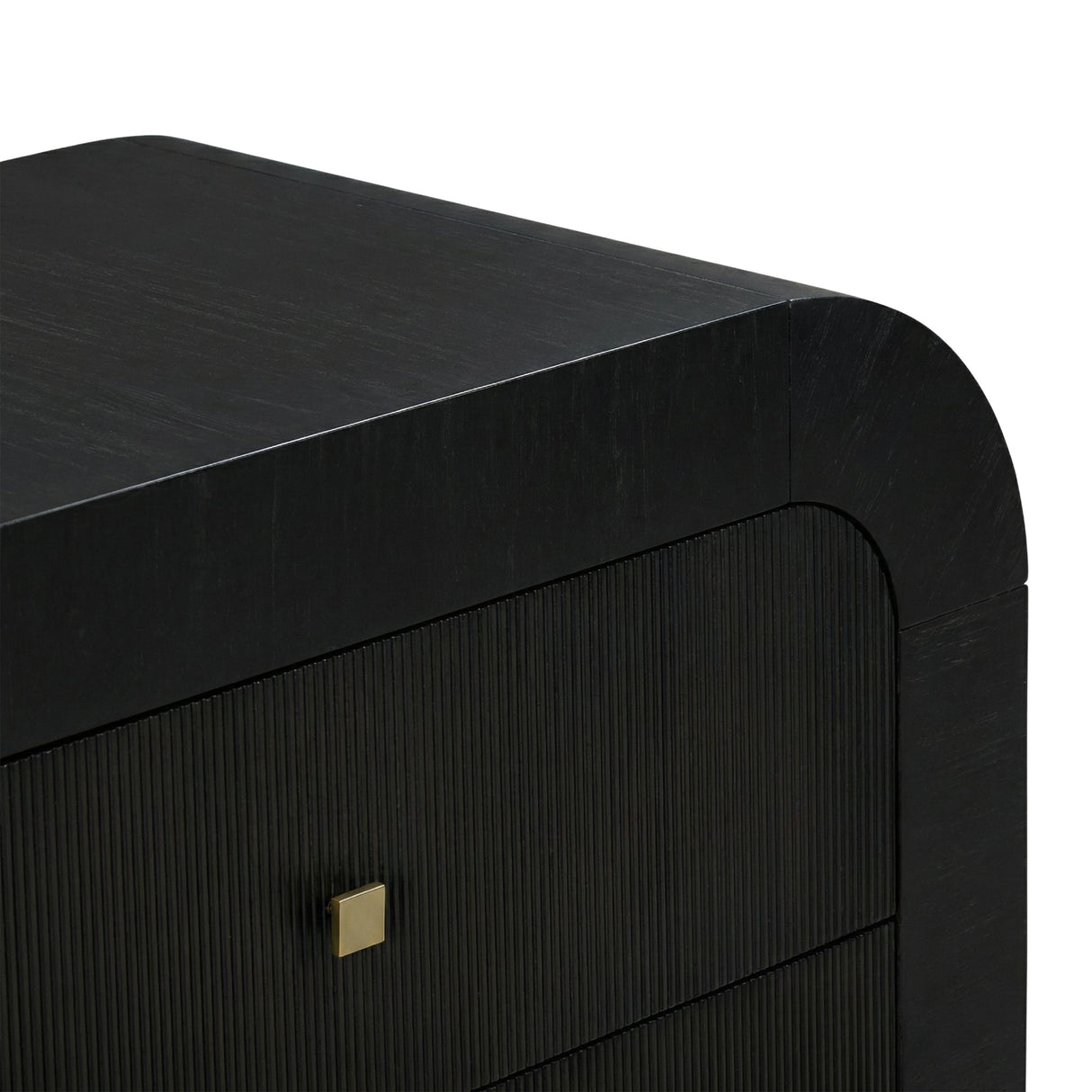 TOV Hump Black Arched 3-Drawer Chest