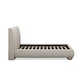 TOV Rayne Cream Textured Fabric Queen Bed