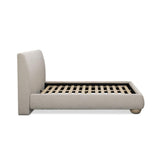 TOV Rayne Cream Textured Fabric King Bed