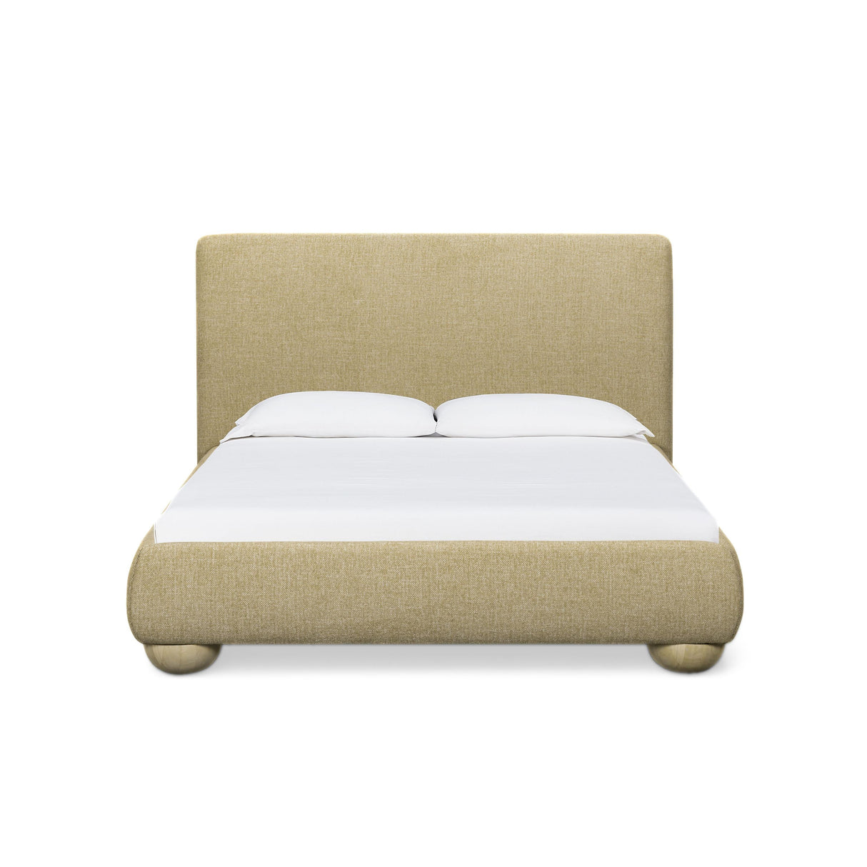 TOV Rayne Honey Textured Fabric Queen Bed