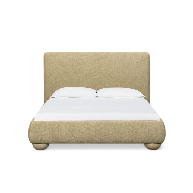 TOV Rayne Honey Textured Fabric Queen Bed
