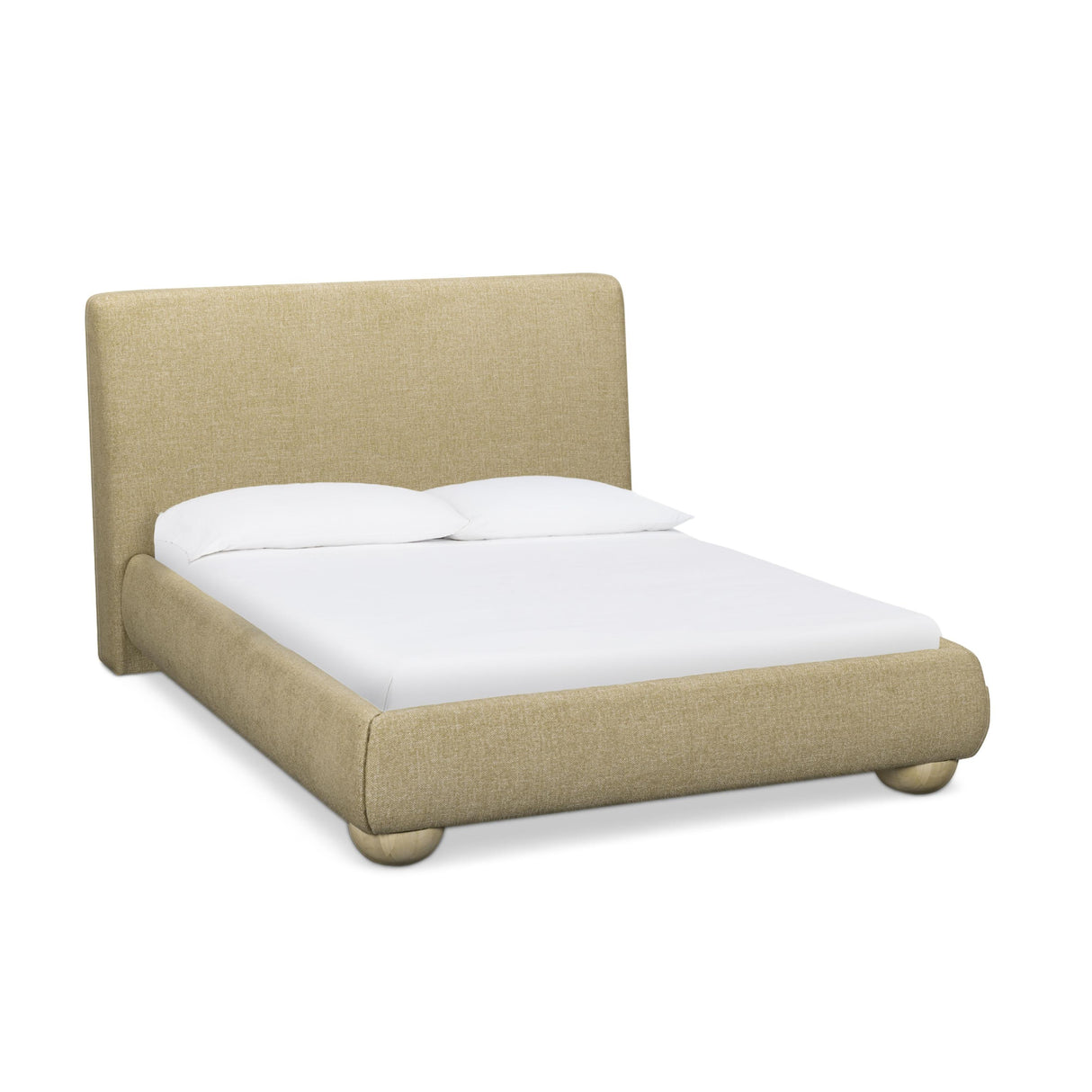 TOV Rayne Honey Textured Fabric Queen Bed