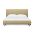 TOV Rayne Honey Textured Fabric King Bed
