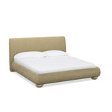 TOV Rayne Honey Textured Fabric King Bed