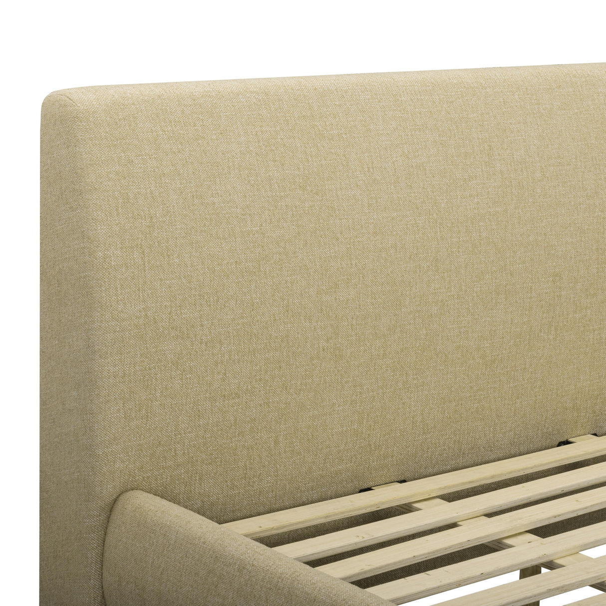 TOV Rayne Honey Textured Fabric King Bed