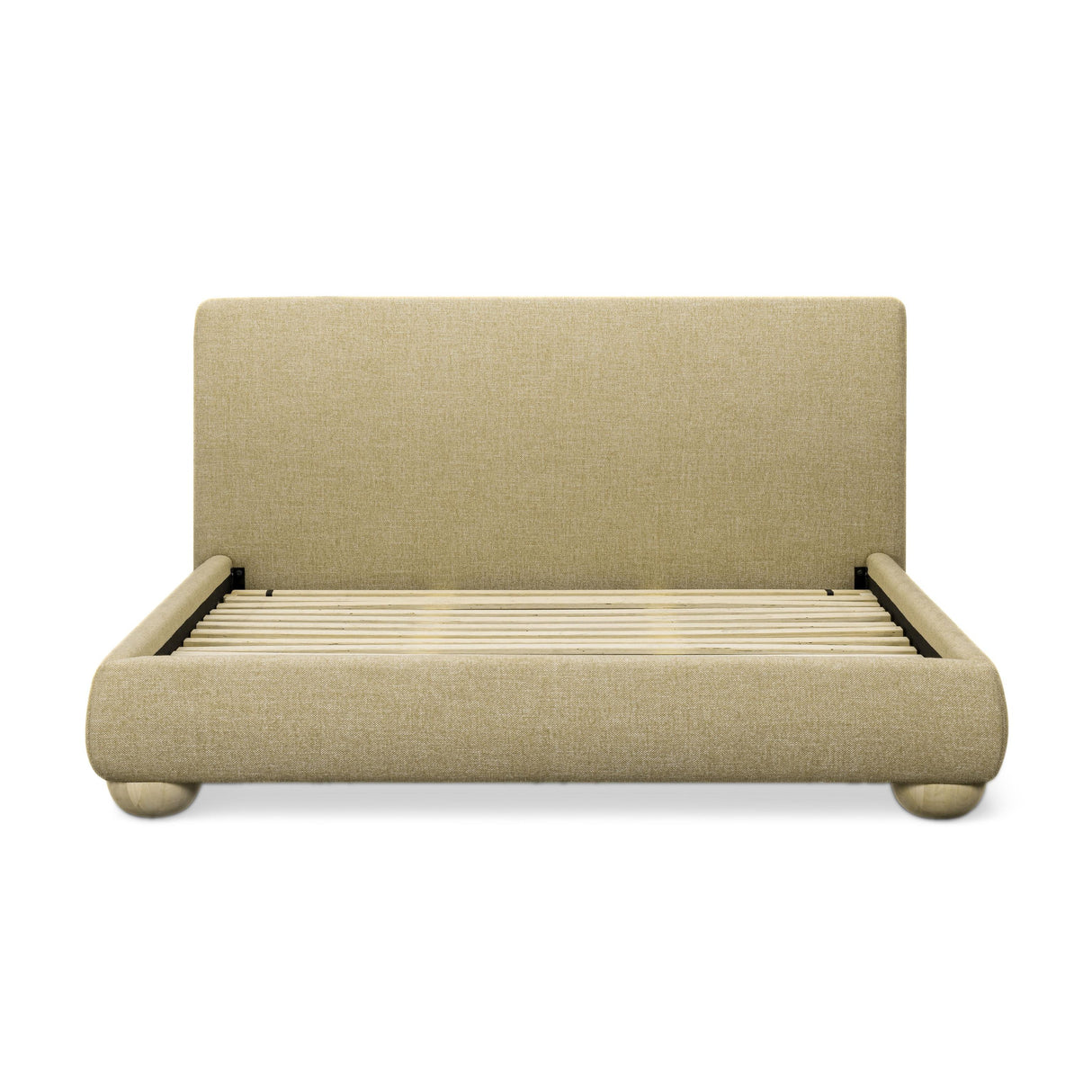 TOV Rayne Honey Textured Fabric King Bed