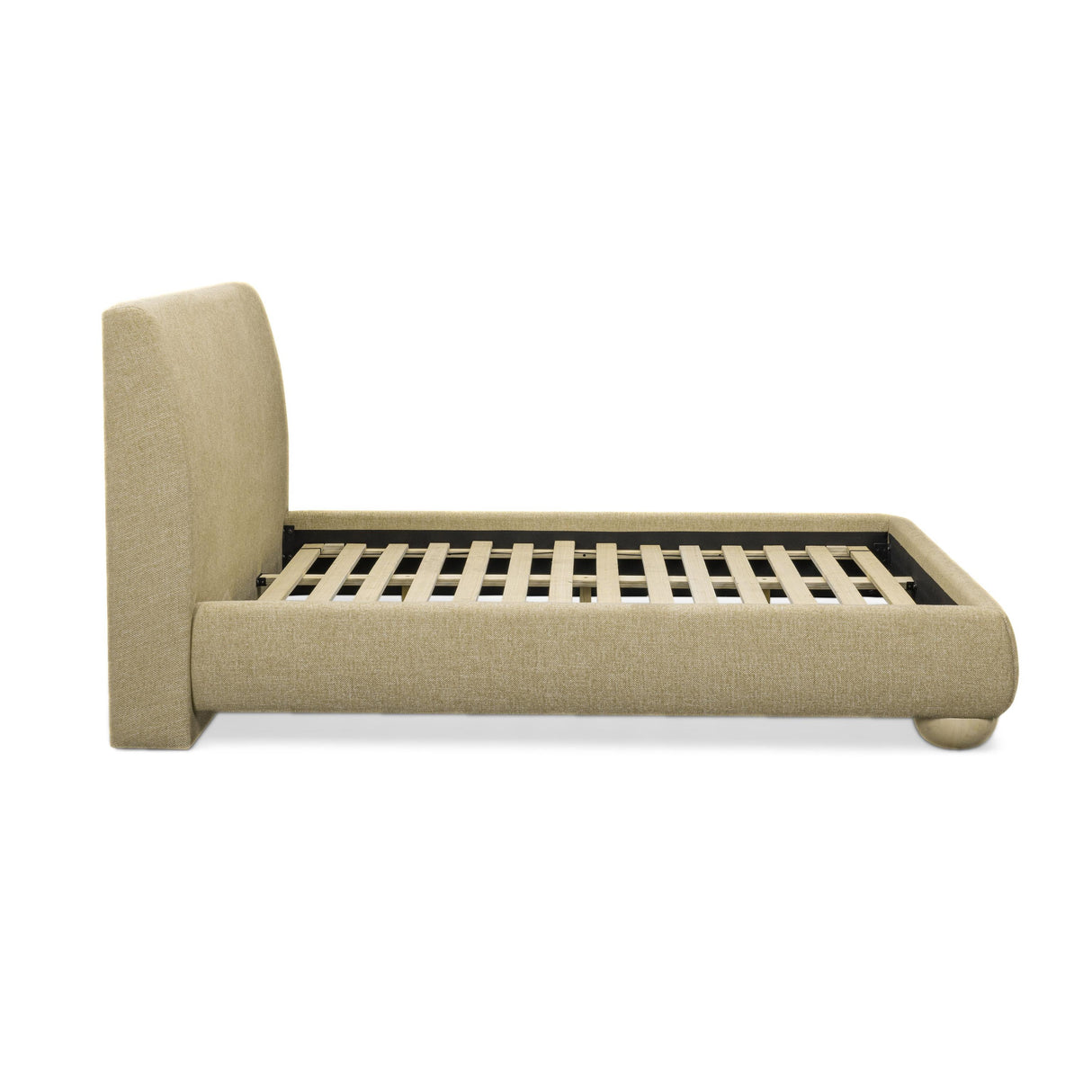 TOV Rayne Honey Textured Fabric King Bed