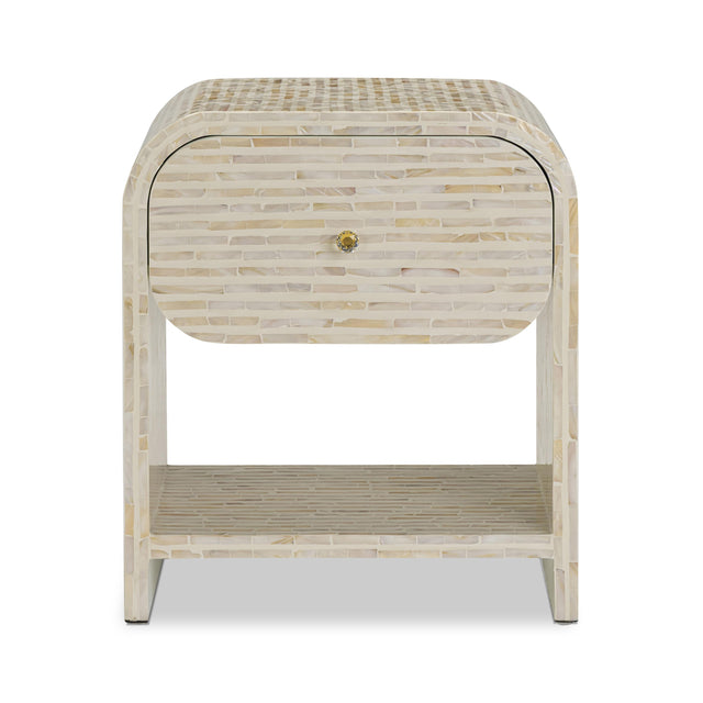 TOV Borno Mother of Pearl Nightstand