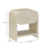 TOV Borno Mother of Pearl Nightstand
