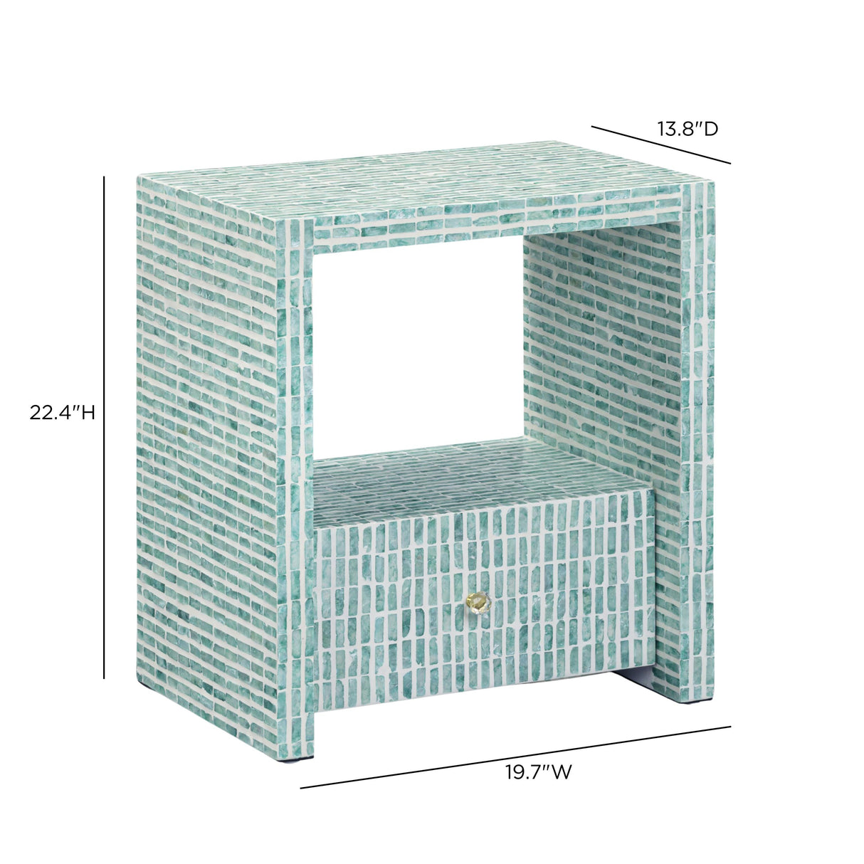 TOV Tia Mother of Pearl Nightstand