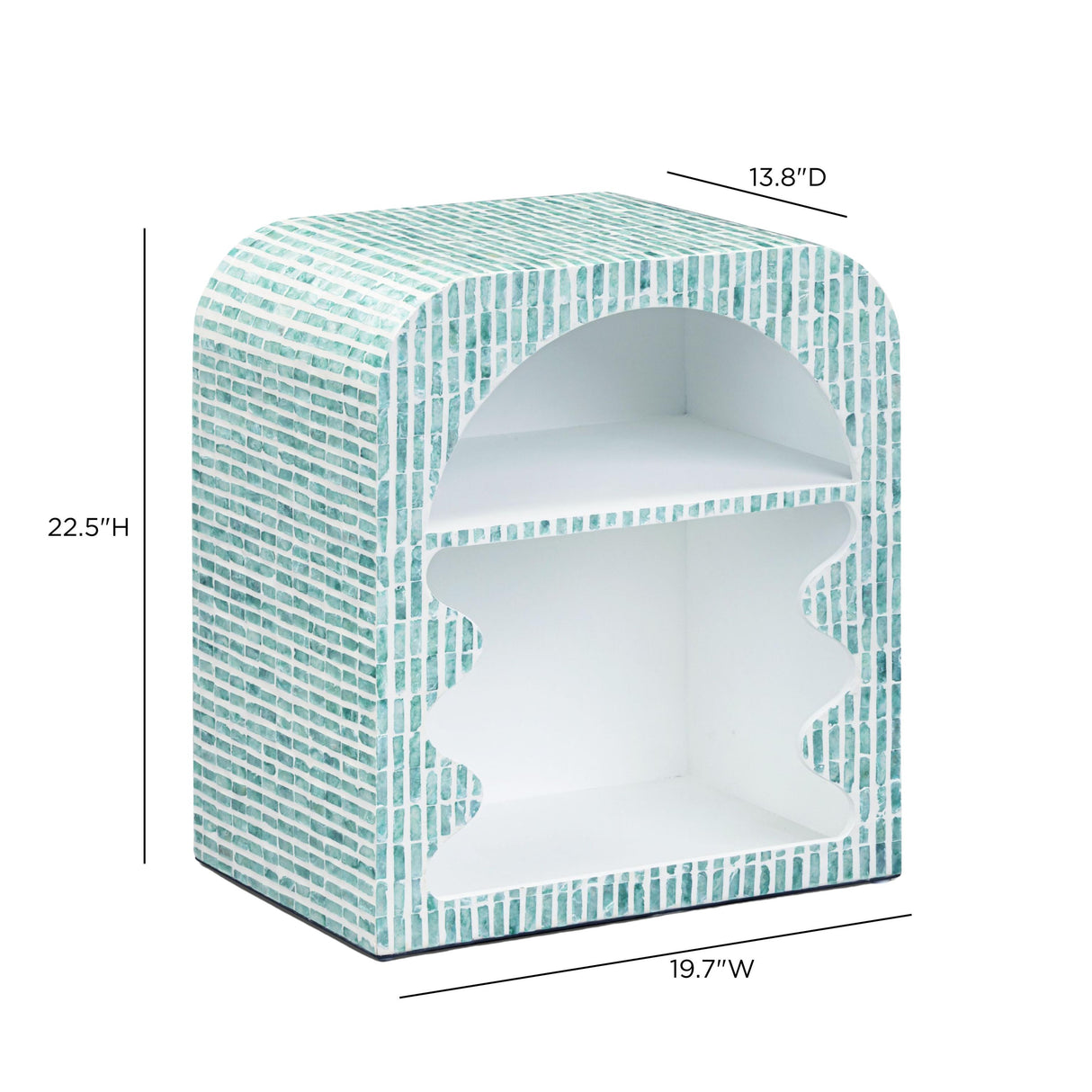 TOV Jess Capiz Shell Nightstand