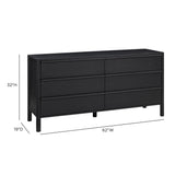 TOV Tyra Black Ash Dresser