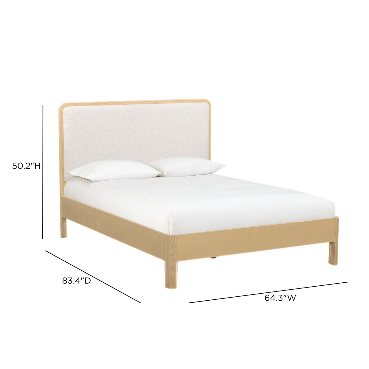 TOV Rafaelle Natural Solid Ash Queen Bed