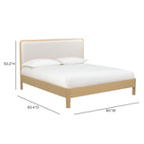 TOV Rafaelle Natural Solid Ash King Bed
